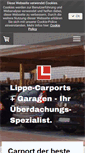 Mobile Screenshot of lippe-carports.de
